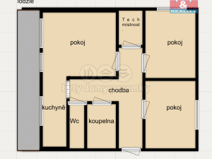 Prodej bytu 3+1, Šonov, 89 m2