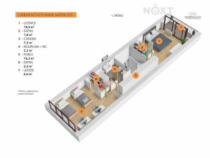 Prodej bytu 3+kk, Praha - Vysočany, Podnádražní, 102 m2