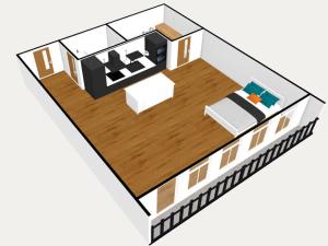 Pronájem bytu 1+kk, Praha - Stodůlky, V hůrkách, 45 m2