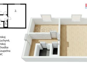 Prodej bytu 2+kk, České Budějovice - České Budějovice 2, M. Chlajna, 40 m2