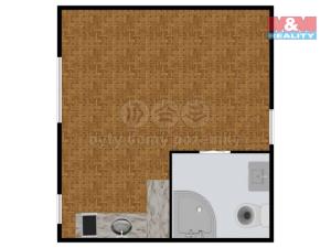 Pronájem bytu 1+kk, Praha - Hloubětín, Milovická, 20 m2