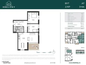 Prodej bytu 3+kk, Praha - Kbely, Hůlkova, 84 m2