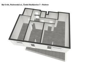 Prodej bytu 3+kk, České Budějovice, Rožnovská, 75 m2