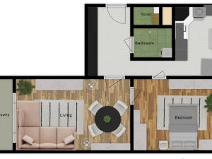 Prodej bytu 2+1, Praha - Malešice, Bydžovského, 54 m2
