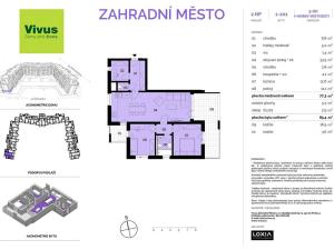 Prodej bytu 3+kk, Praha - Záběhlice, Želivecká, 85 m2