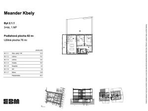Prodej bytu 3+kk, Praha - Kbely, K Vinoři, 76 m2