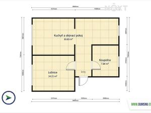 Pronájem bytu 2+1, Šumperk, Čsl. armády, 48 m2