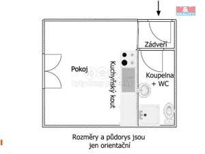 Pronájem bytu 1+kk, Plzeň - Východní Předměstí, Úslavská, 20 m2
