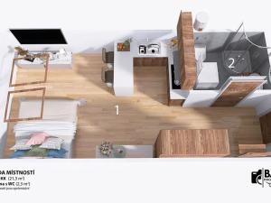 Prodej bytu 1+kk, Brno, Příční, 27 m2
