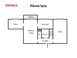Pronájem bytu 3+1, Teplice, Svojsíkova, 61 m2