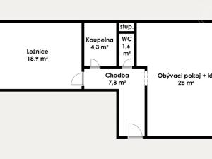 Prodej bytu 2+kk, Praha - Horní Měcholupy, Boloňská, 65 m2
