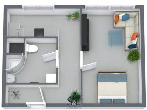 Pronájem bytu 1+1, Liberec, Česká, 38 m2