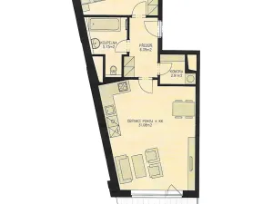 Pronájem bytu 2+kk, Praha - Hostivař, 61 m2