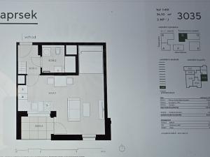 Pronájem bytu 1+kk, Praha - Stodůlky, Hábova, 36 m2