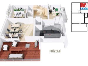 Pronájem rodinného domu, Poděbrady - Kluk, Kolínská, 300 m2