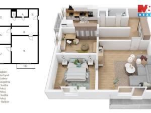 Prodej bytu 3+1, Náchod, Kostelecká, 70 m2