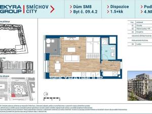 Prodej bytu 1+kk, Praha, Šiklové, 38 m2
