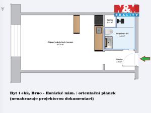 Prodej bytu 1+kk, Brno - Řečkovice, Horácké náměstí, 24 m2