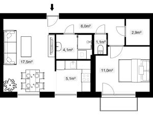 Pronájem bytu 2+1, Ostrava, Balbínova, 48 m2