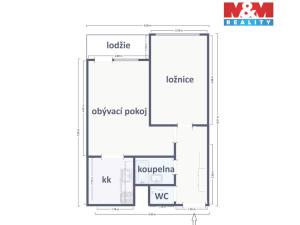 Prodej bytu 2+kk, Praha - Chodov, Hněvkovského, 47 m2