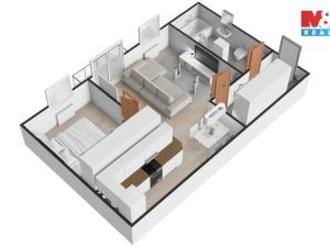 Prodej bytu 2+kk, Kladno - Kročehlavy, Generála Selnera, 57 m2