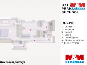 Prodej bytu 2+1, Praha - Suchdol, K Horoměřicům, 80 m2