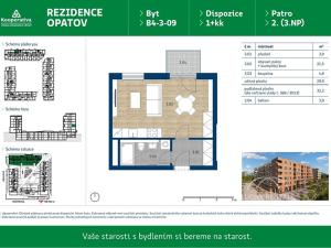 Pronájem bytu 1+kk, Praha - Chodov, Líbalova, 32 m2