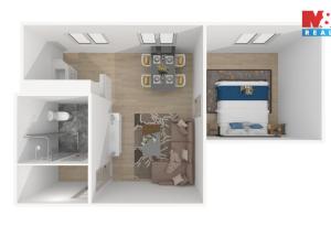 Pronájem bytu 2+kk, Bělá nad Radbuzou, Na výsluní, 39 m2