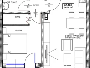 Prodej bytu 2+kk, Pomorie, Bulharsko, 56 m2