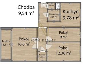 Pronájem bytu 3+1, Klatovy, Suvorovova, 62 m2
