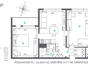 Prodej bytu 3+kk, Hradec Králové - Nový Hradec Králové, Durychova, 59 m2