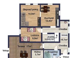 Prodej rodinného domu, Libiš, Ke Spolaně, 121 m2