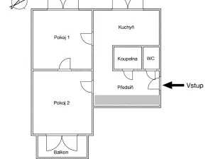 Prodej bytu 2+1, Hodonín, Erbenova, 56 m2