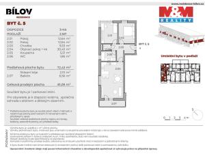 Prodej bytu 3+kk, Bílov, 72 m2