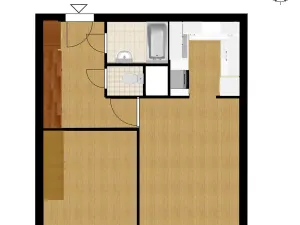 Pronájem bytu 2+kk, Praha - Stodůlky, Bašteckého, 42 m2