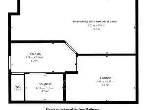 Pronájem bytu 2+kk, Kladno, Holandská, 40 m2