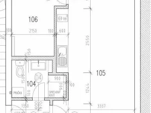 Pronájem bytu 2+kk, Praha - Záběhlice, Ke skalkám, 36 m2