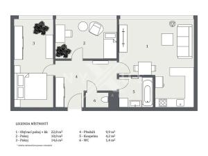 Prodej bytu 3+kk, Praha - Holešovice, Poupětova, 63 m2