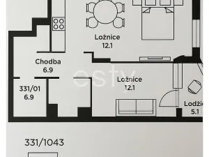 Prodej bytu 2+kk, Praha - Hlubočepy, Voskovcova, 50 m2