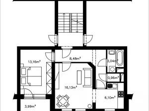 Pronájem bytu 2+kk, Bučovice, U Škol, 48 m2