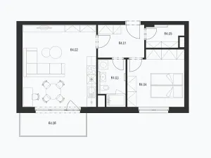 Prodej bytu 2+kk, Plzeň, Pecháčkova, 54 m2