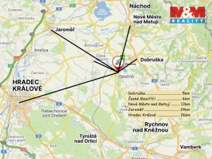 Pronájem bytu 1+kk, Opočno, Nádražní, 22 m2