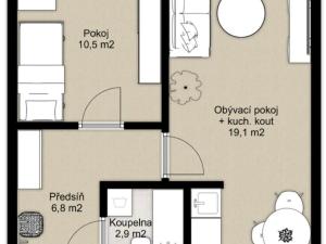 Prodej bytu 2+kk, Most, Maxima Gorkého, 40 m2