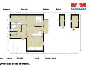 Prodej bytu 3+1, Líně, U Kotelny, 60 m2