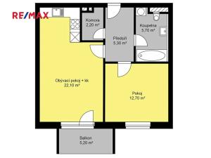 Pronájem bytu 2+kk, Nymburk, V Kolonii, 48 m2