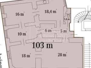 Pronájem kanceláře, Praha - Karlín, Prvního pluku, 103 m2