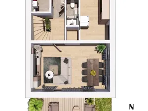 Prodej rodinného domu, Větrušice, Mezi Cestami, 105 m2