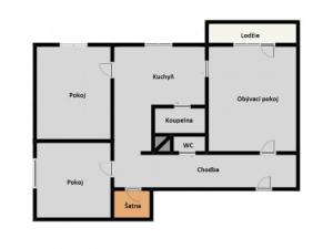 Pronájem bytu 3+1, Orlová - Lutyně, F. S. Tůmy, 65 m2