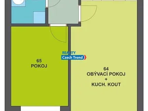 Pronájem bytu 2+kk, Olomouc, Janského, 54 m2