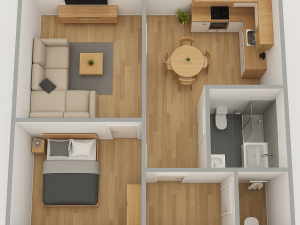 Prodej bytu 2+1, Chotiměř, 48 m2